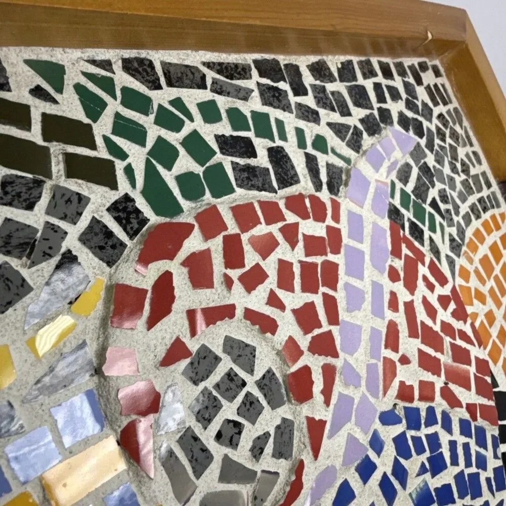 Mosaic Wood Serving Tray - 10.25in x 14.5in